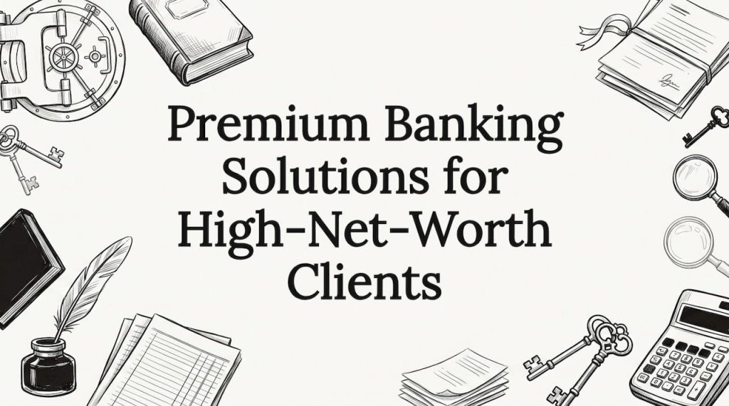 Hand-drawn banking themed title card