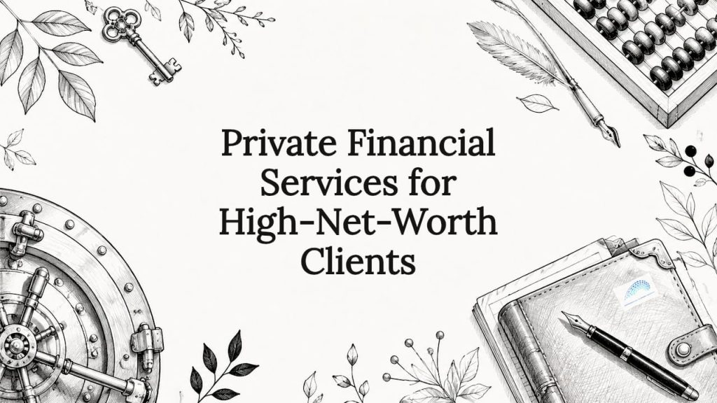 Decorative illustrated title card