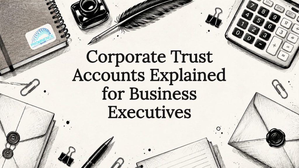 Decorative title card illustration for corporate trust accounts