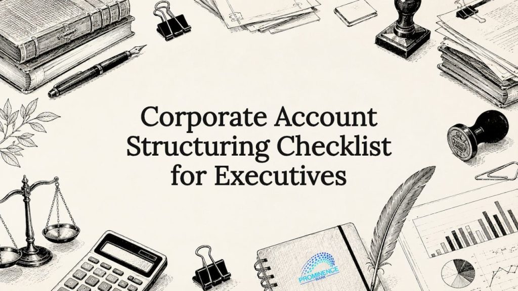 Decorative hand-drawn financial title card illustration