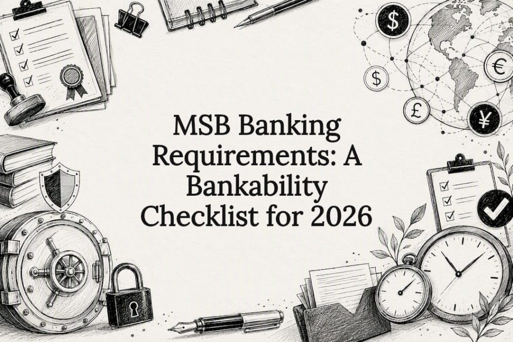 Decorative pencil and ink illustration for banking compliance
