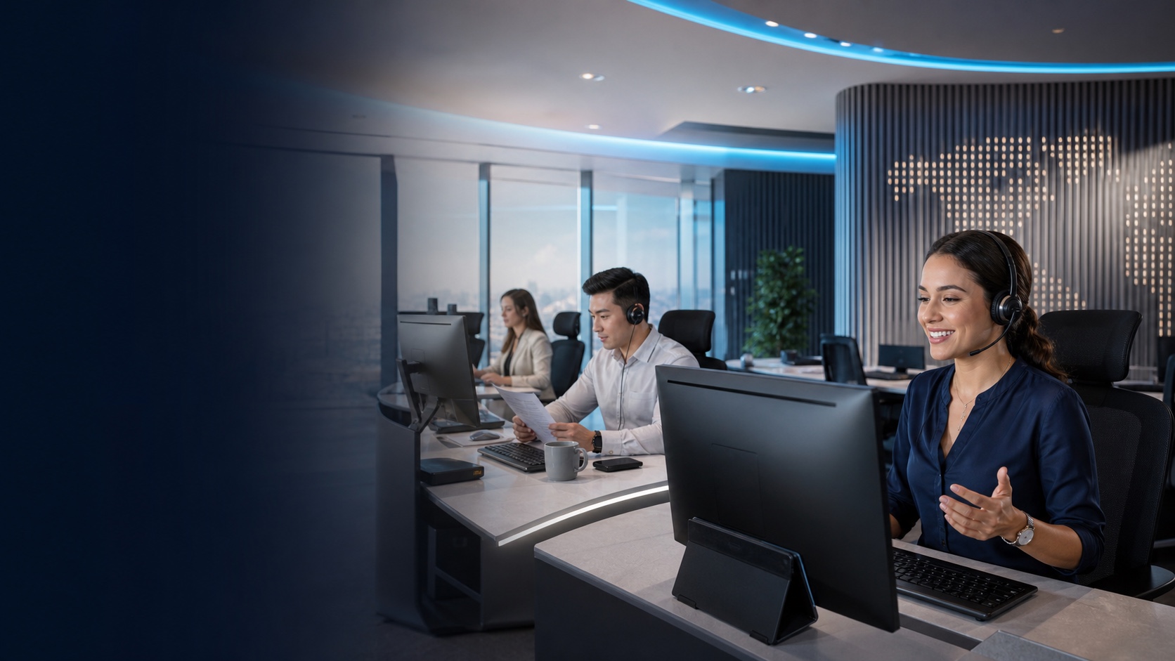 Prominence Bank digital support team assisting clients